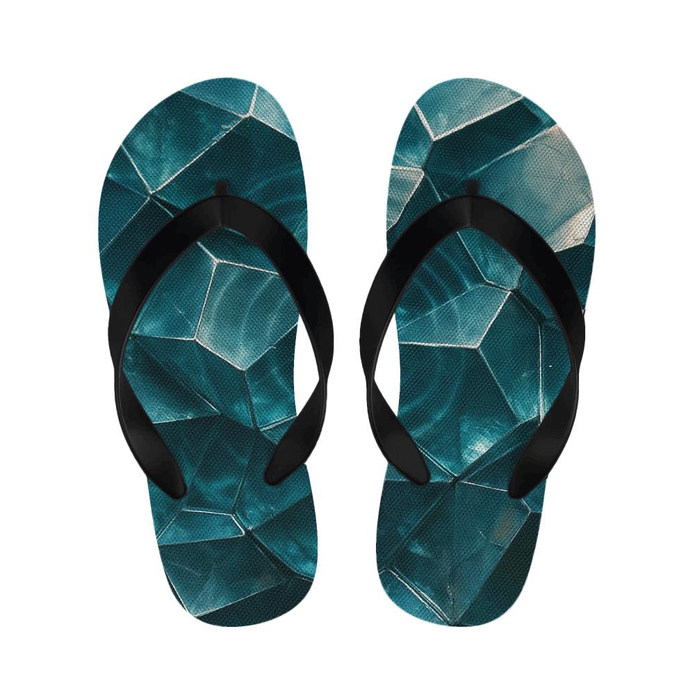 Mineral Facet Pulse Field designer logo slippers