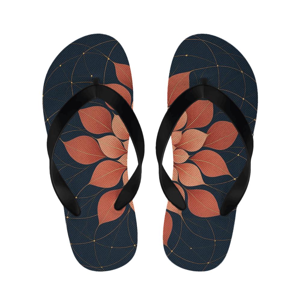 Peony Arc Constellation unique printed slipperscustom slippers