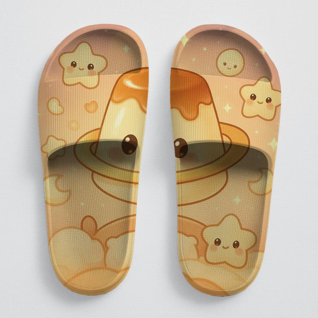 Pudding Planet Sleepover sporty rubber slides