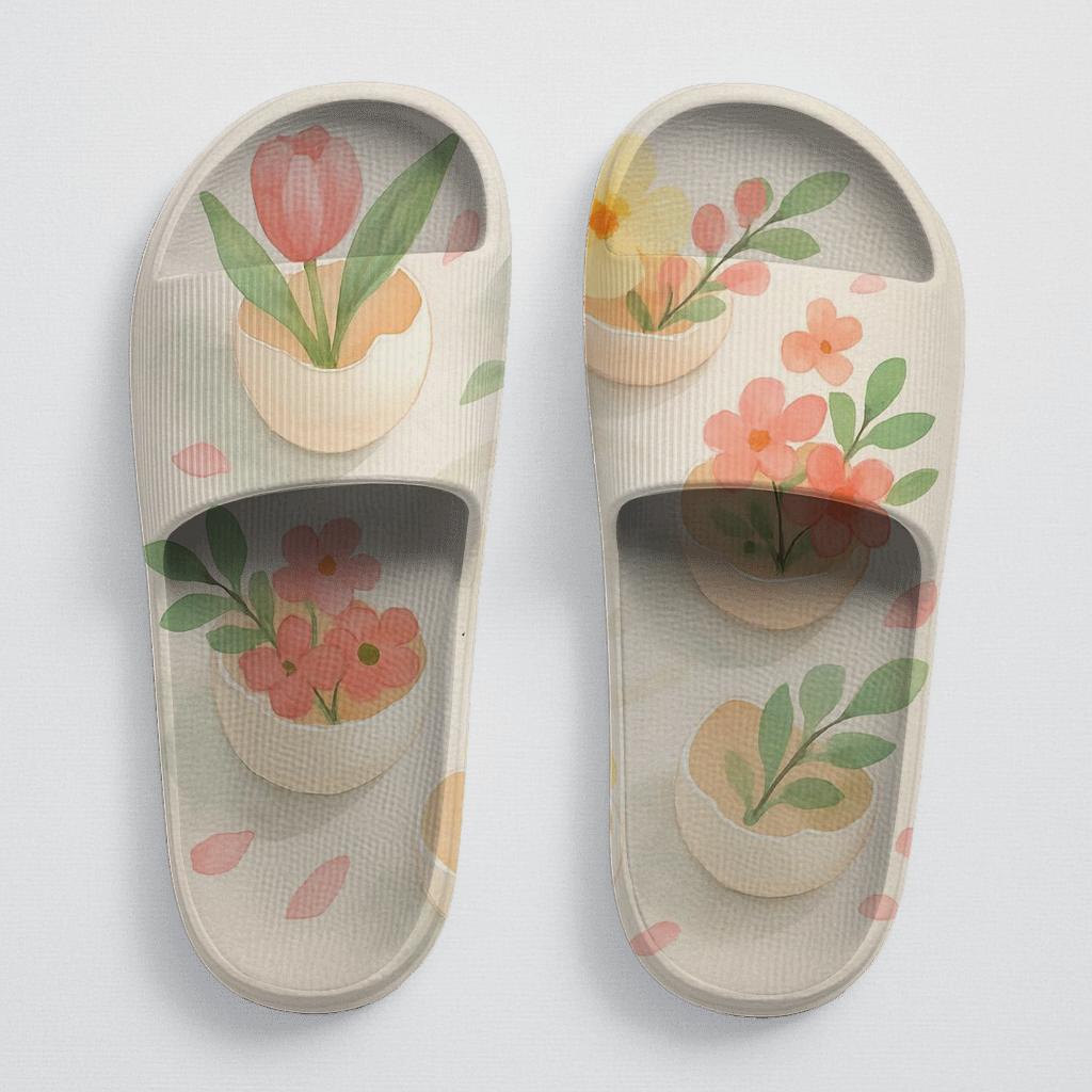 Spring Eggshell Blossom Parade designer logo slides