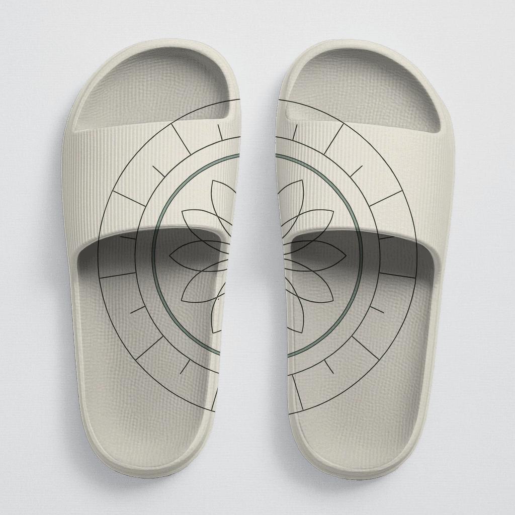 Minimal Orbit Petal Diagram comfortable casual slides