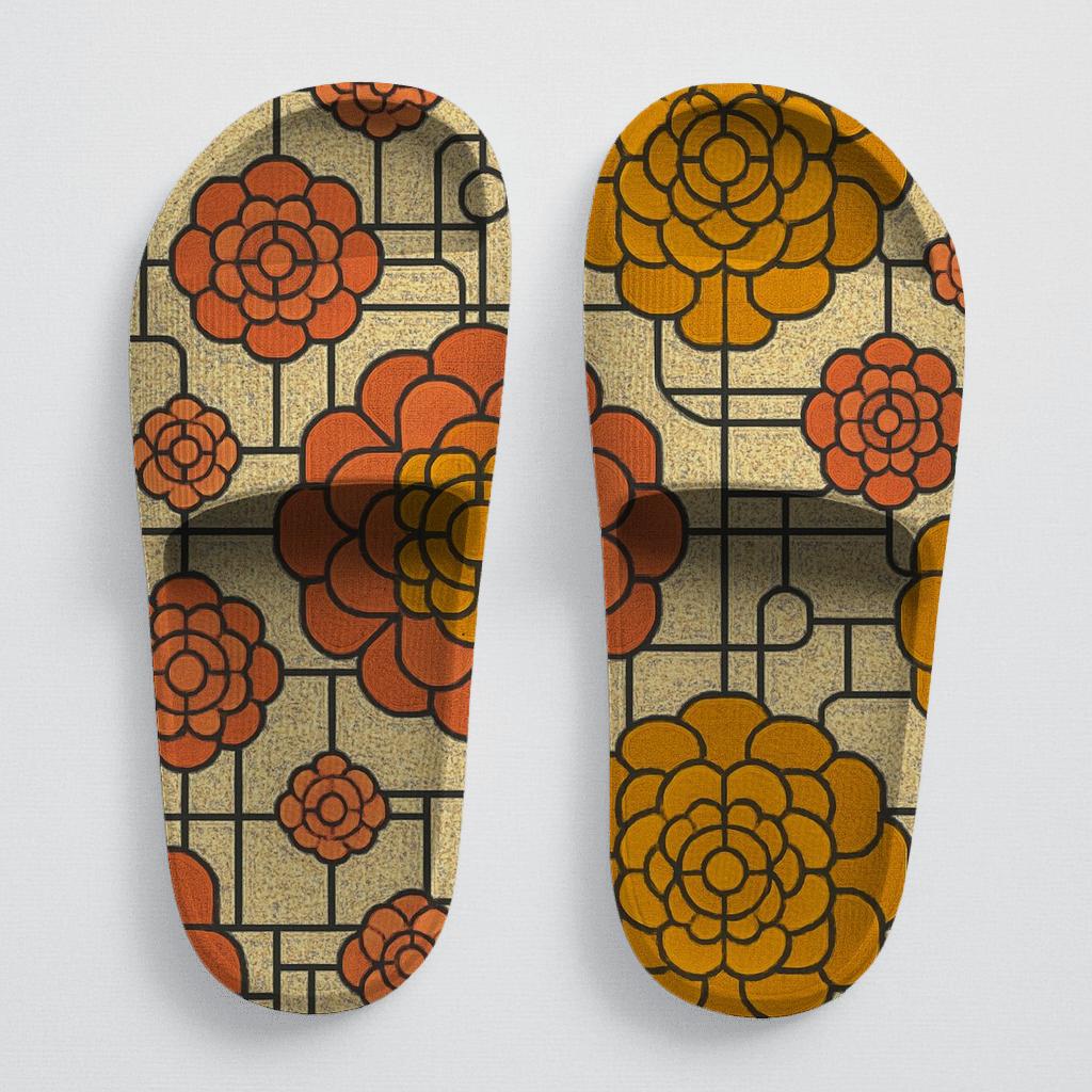 Marigold Fractal Rosette Circuit stylish pool slides