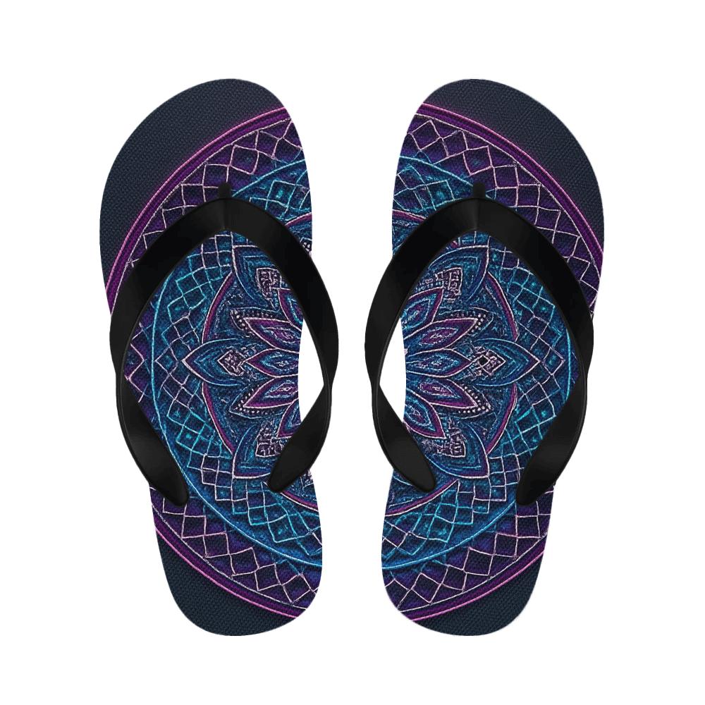 Prismatic Lattice Rosette soft sole slippers