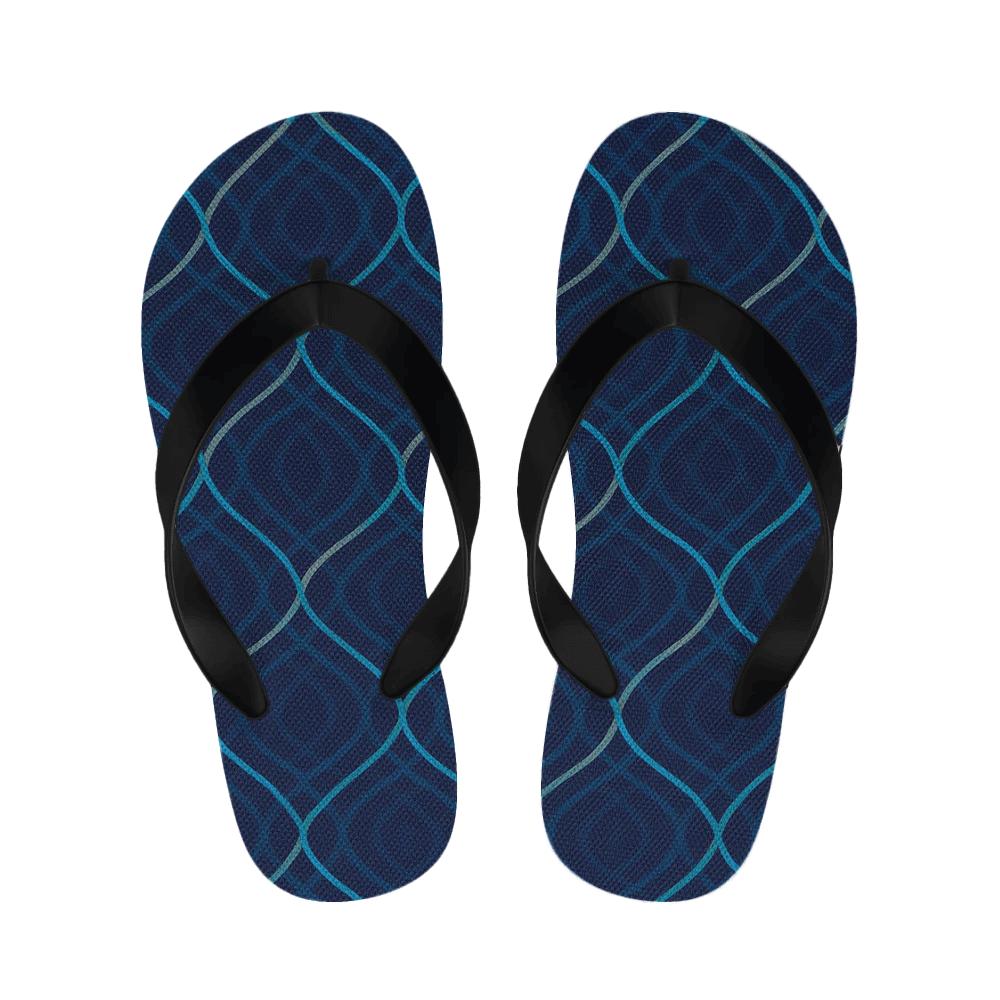 Moire Orbit Weave trendy casual slippers