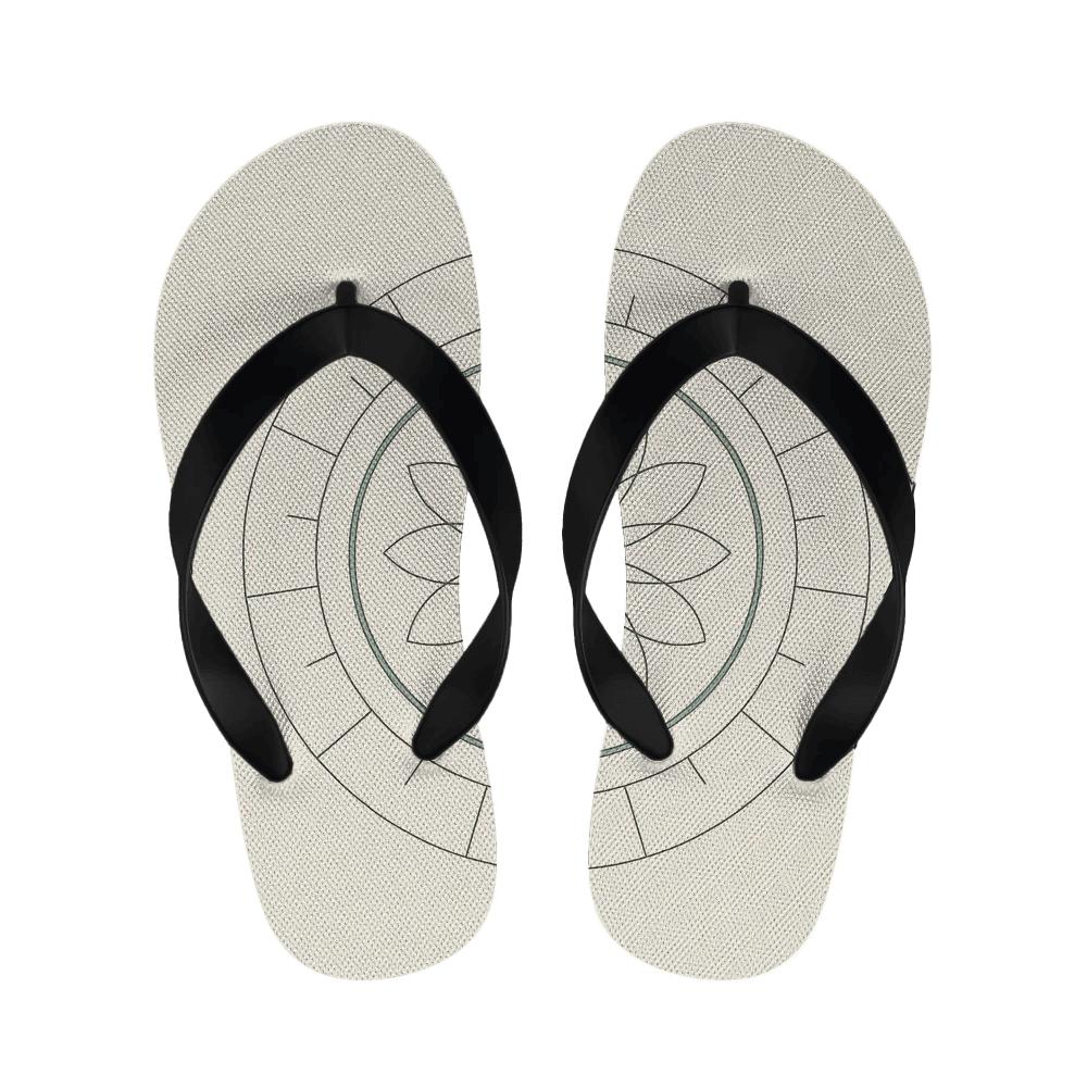 Minimal Orbit Petal Diagram personalized cozy slippers