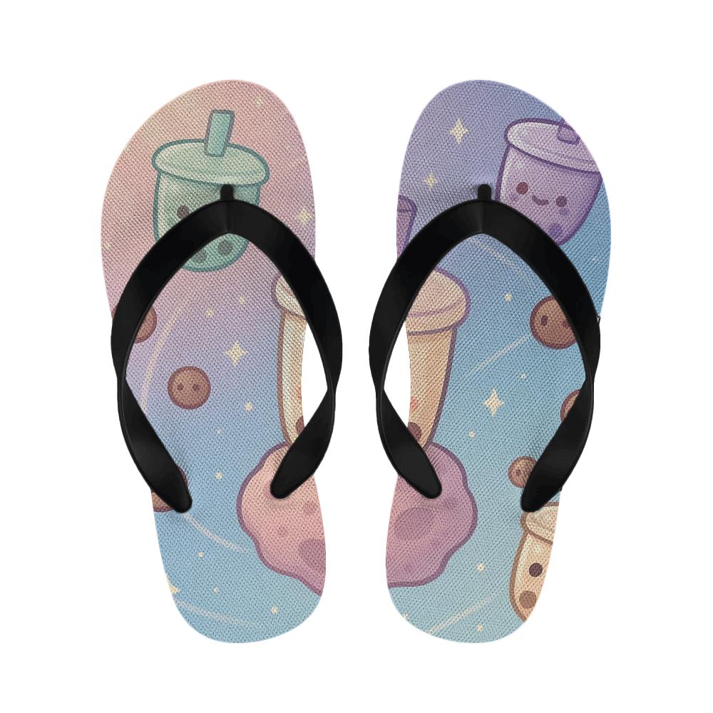 Bubble Tea Asteroid Garden stylish house slippers
