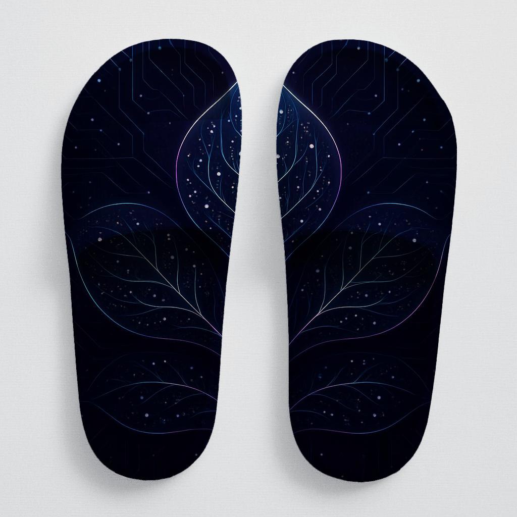 Orchid Nebula Vein Circuit soft footbed slides