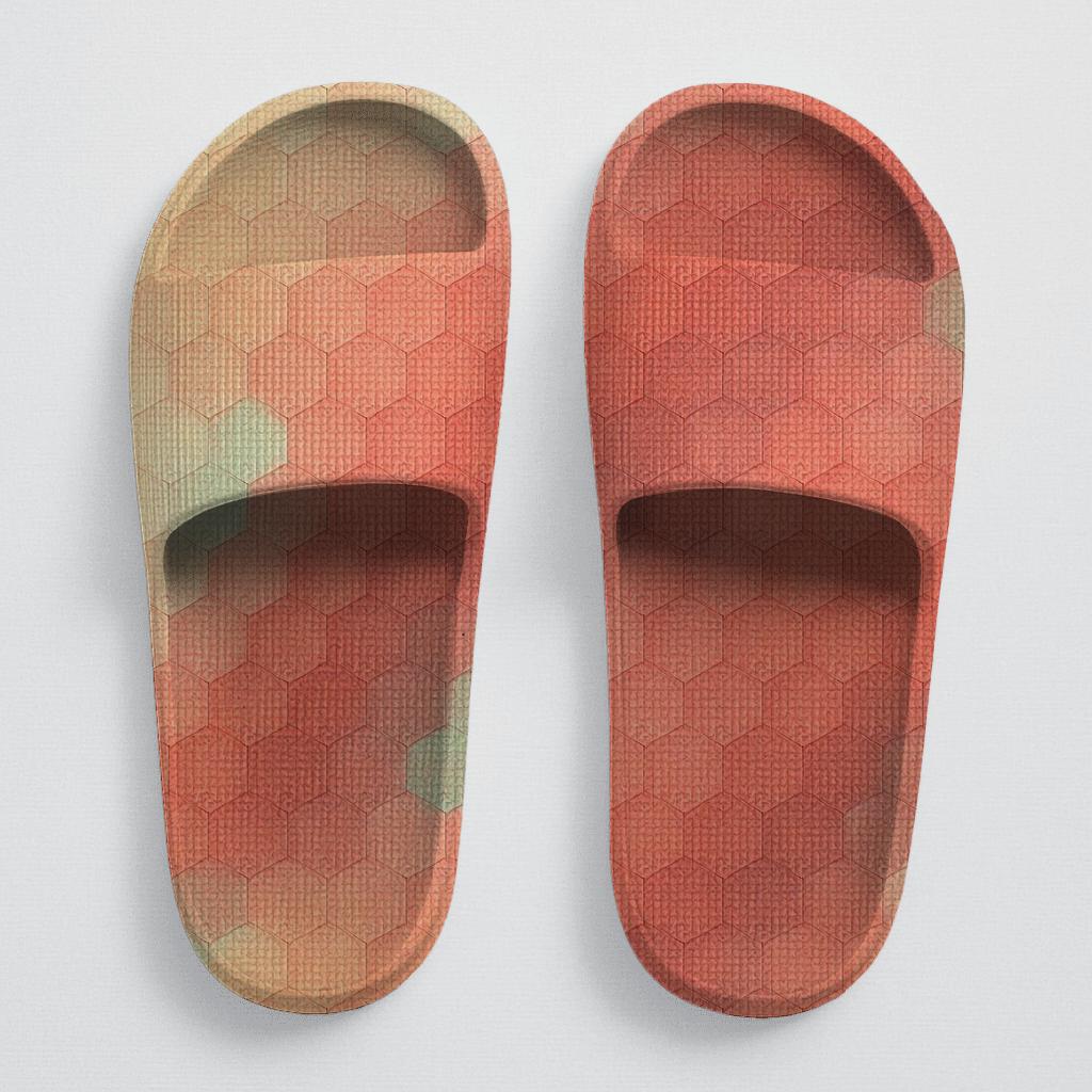 Hex Microcell Gradient Tiling designer logo slides