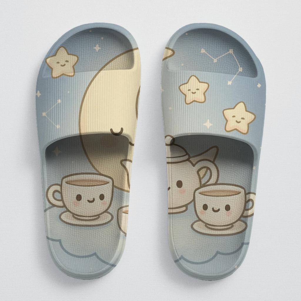 Sleepy Moon Tea Party Friends unique printed slides