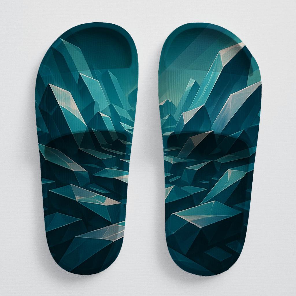 Mineral Facet Prism Drift personalized slide sandals