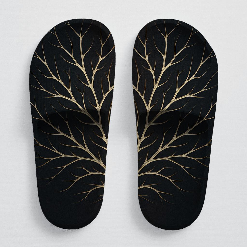Stag Antler Fractal Crown comfortable casual slides