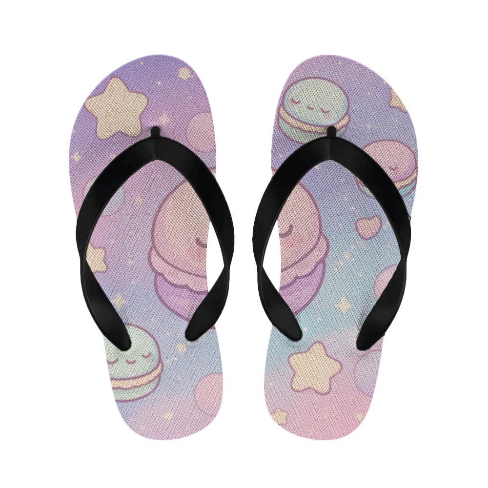 Cosmic Macaron Meteors trendy casual slippers