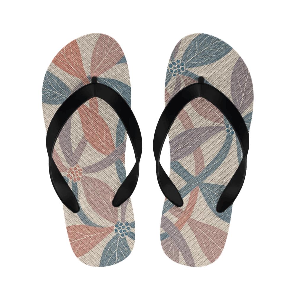 Peony Fractal Vein Weave trendy casual slippers