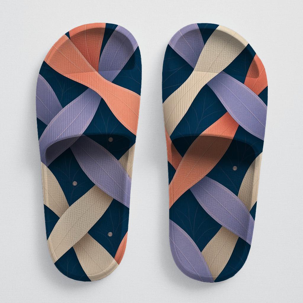 Orchid Wave Interlace designer logo slides