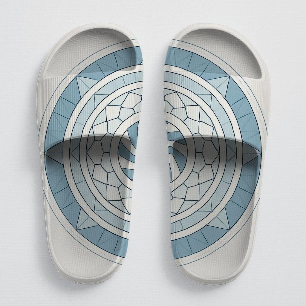 Polar Prism Lattice Mandala comfortable casual slides
