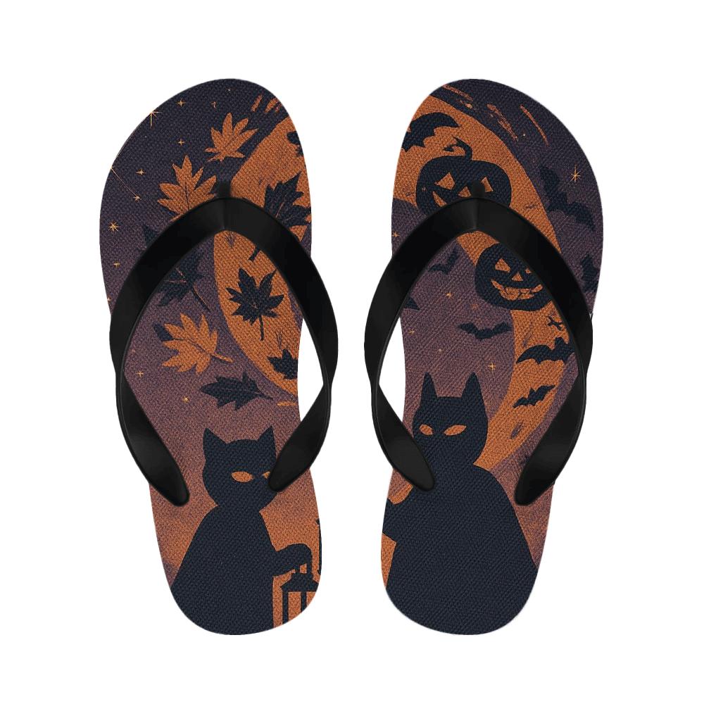 Autumn Halloween Comet Masquerade personalized cozy slippers