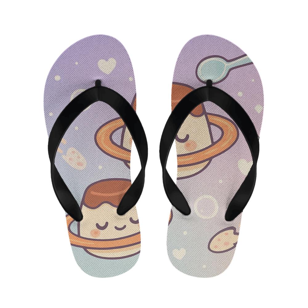 Pastel Planet Pudding Pals personalized cozy slippers