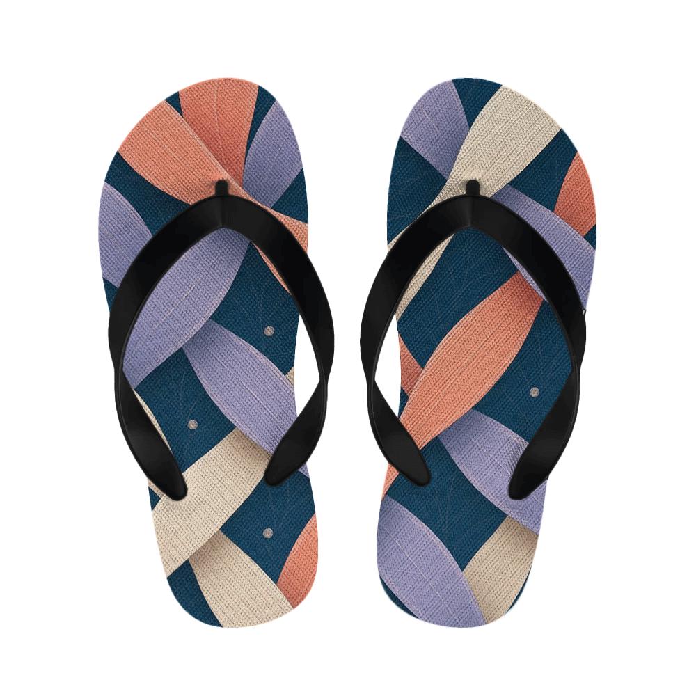 Orchid Wave Interlace unique printed slippers