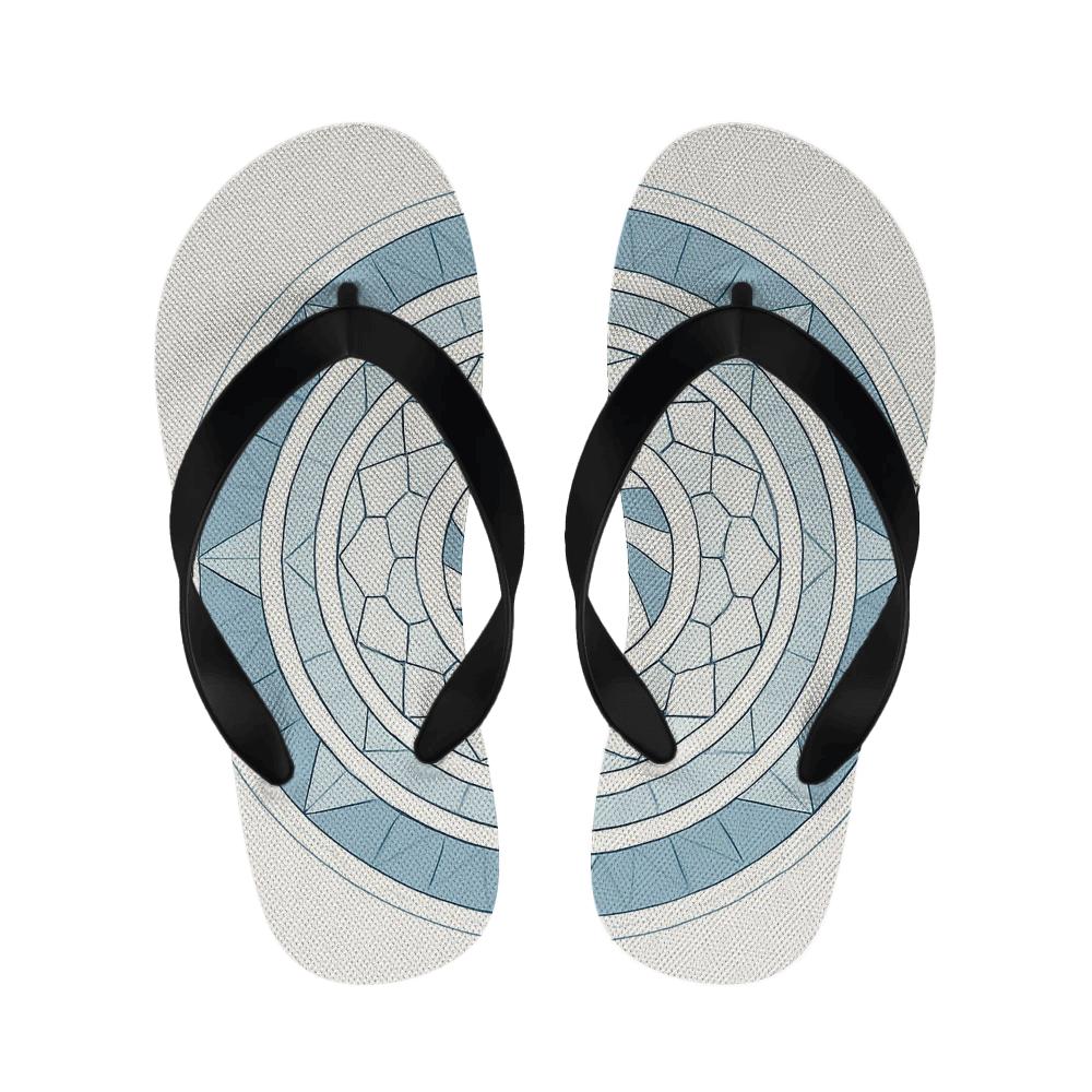 Polar Prism Lattice Mandala personalized cozy slippers