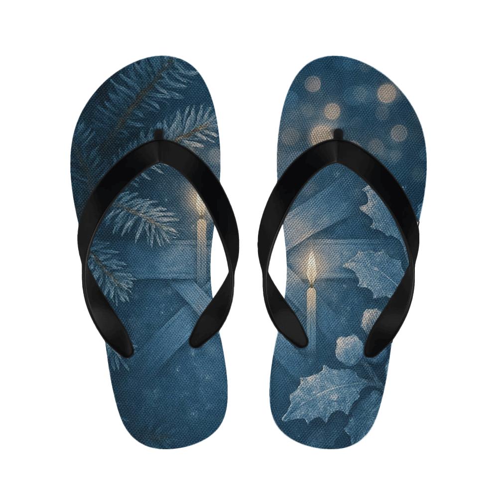 Winter Solstice Starlight Candleweave warm fleece slippers