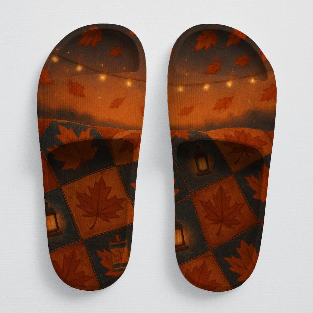 Autumn Lantern Nightfall Quilt comfortable casual slides