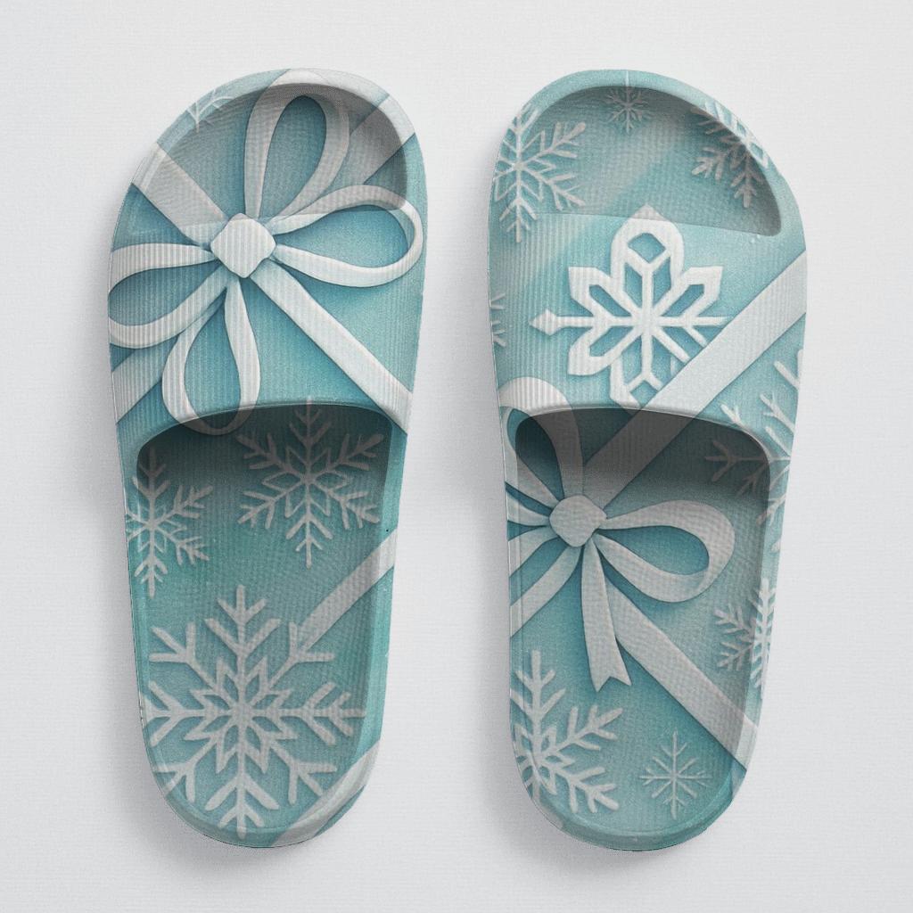 Winter Giftwrap Aurora Lattice designer logo slides