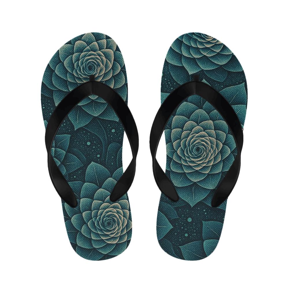 Ranunculus Fractal Ripple Array stylish house slippers