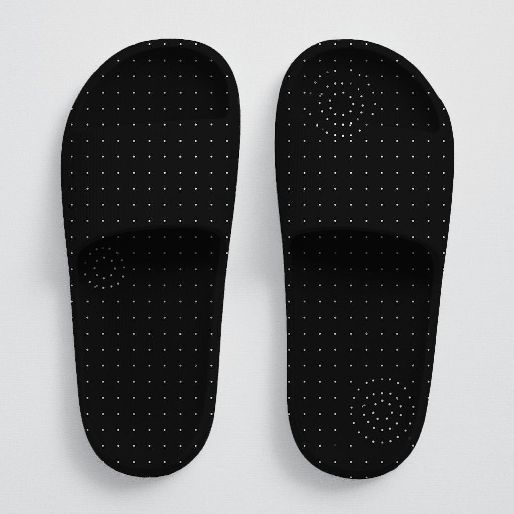 Microcrater Dotfall Grid personalized slide sandals