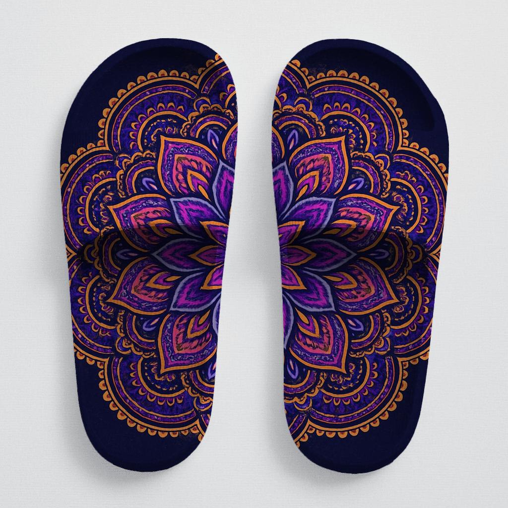 Chromatic Orbit Rosette stylish pool slides