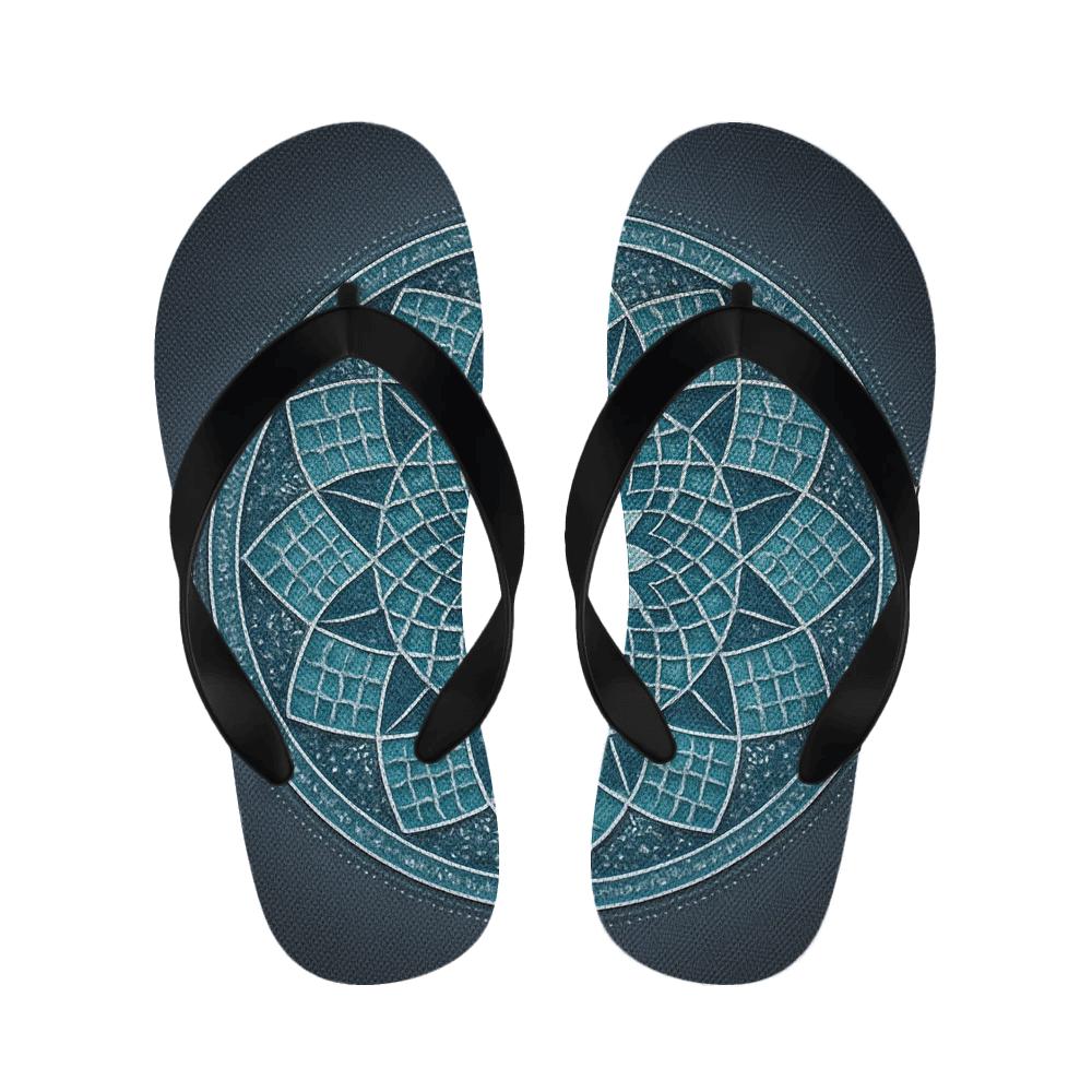 Polar Lattice Halo Mandala personalized cozy slippers