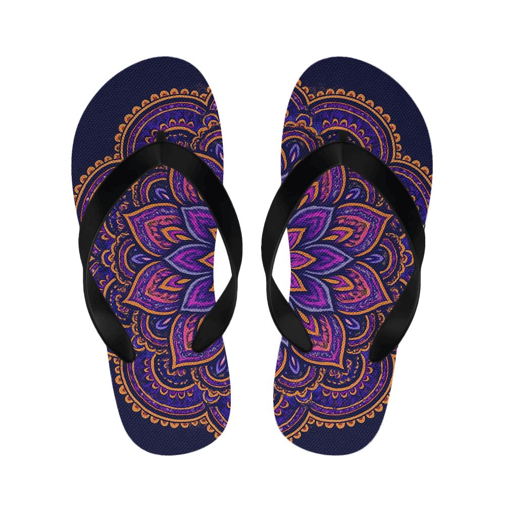 Chromatic Orbit Rosette soft sole slippers