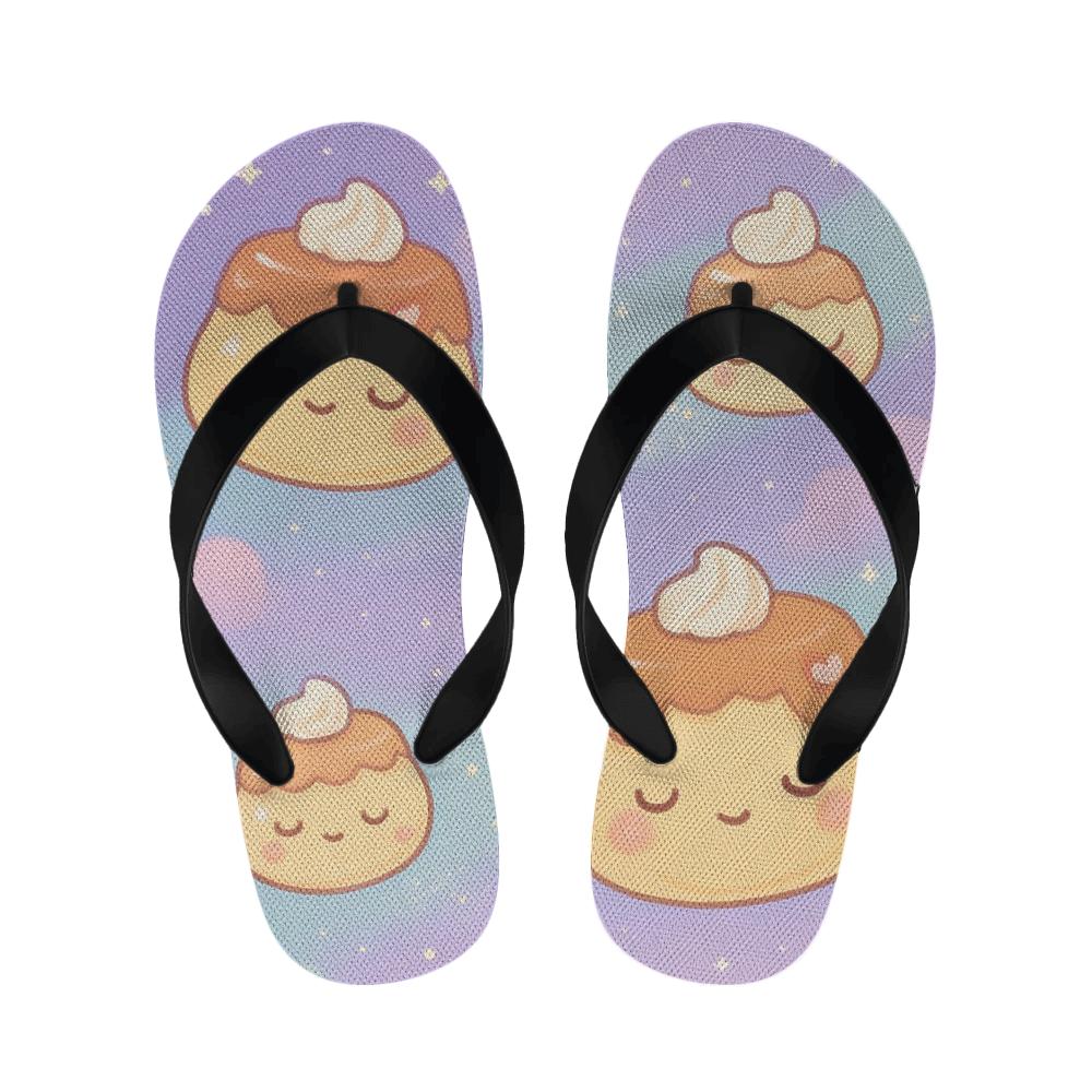 Pastel Planet Pudding Parade trendy casual slippers