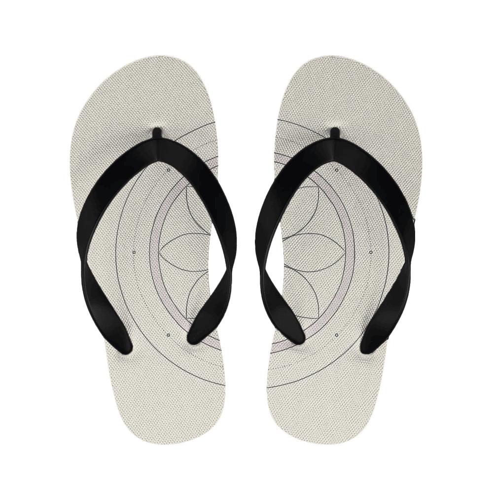 Minimal Orbit Petal Diagram stylish house slippers