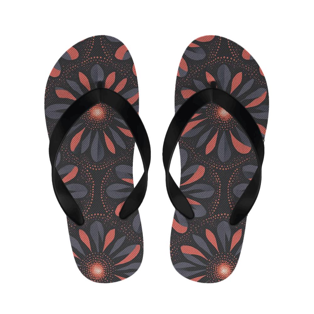 Cosmic Peony Starburst Array unique printed slippers