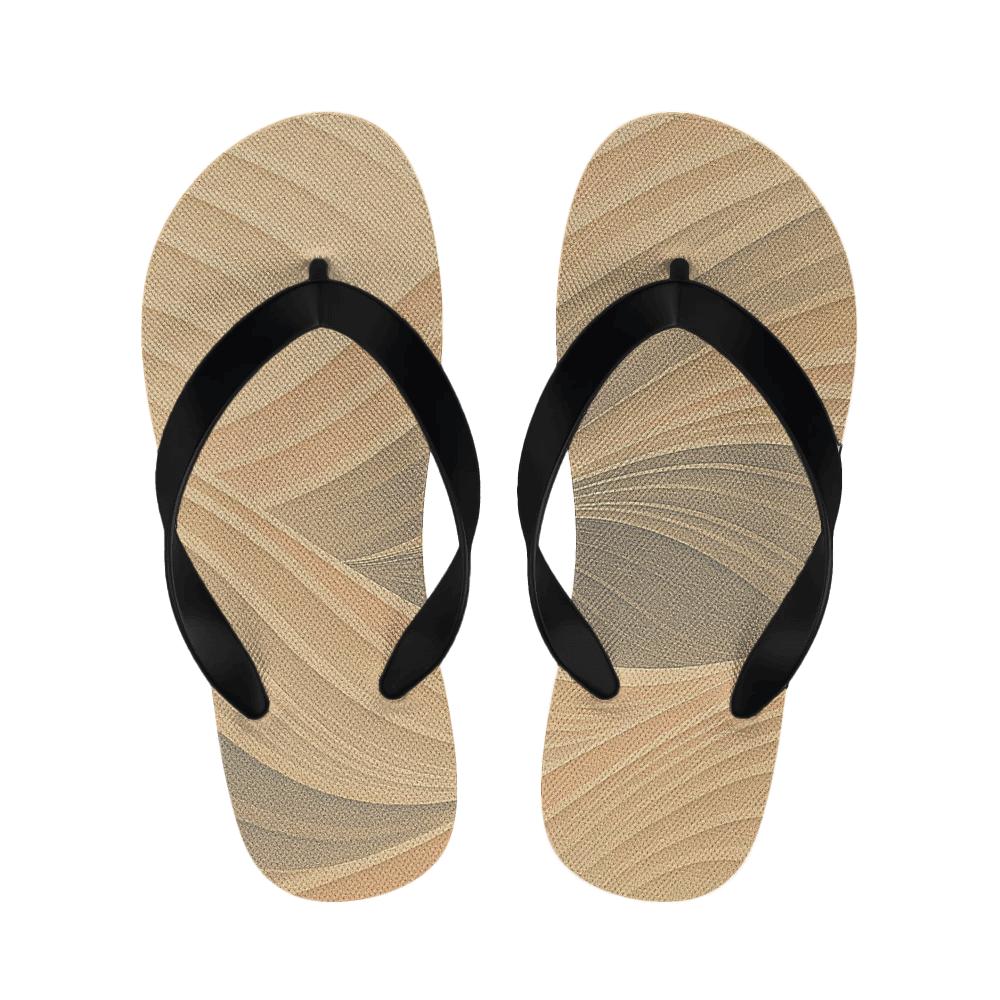 Wind Sculpted Ripple Arcs personalized cozy slippers