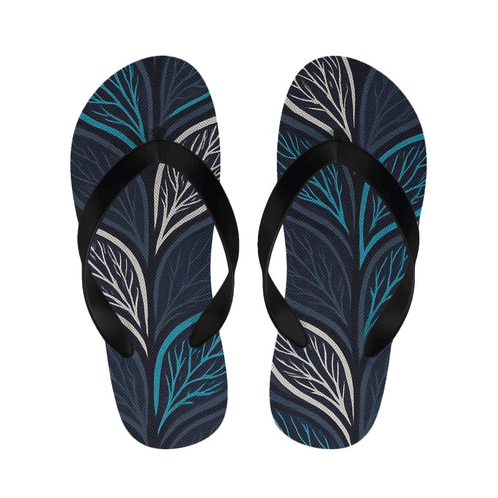 Orchid Vein Cipher Weave warm fleece slippers