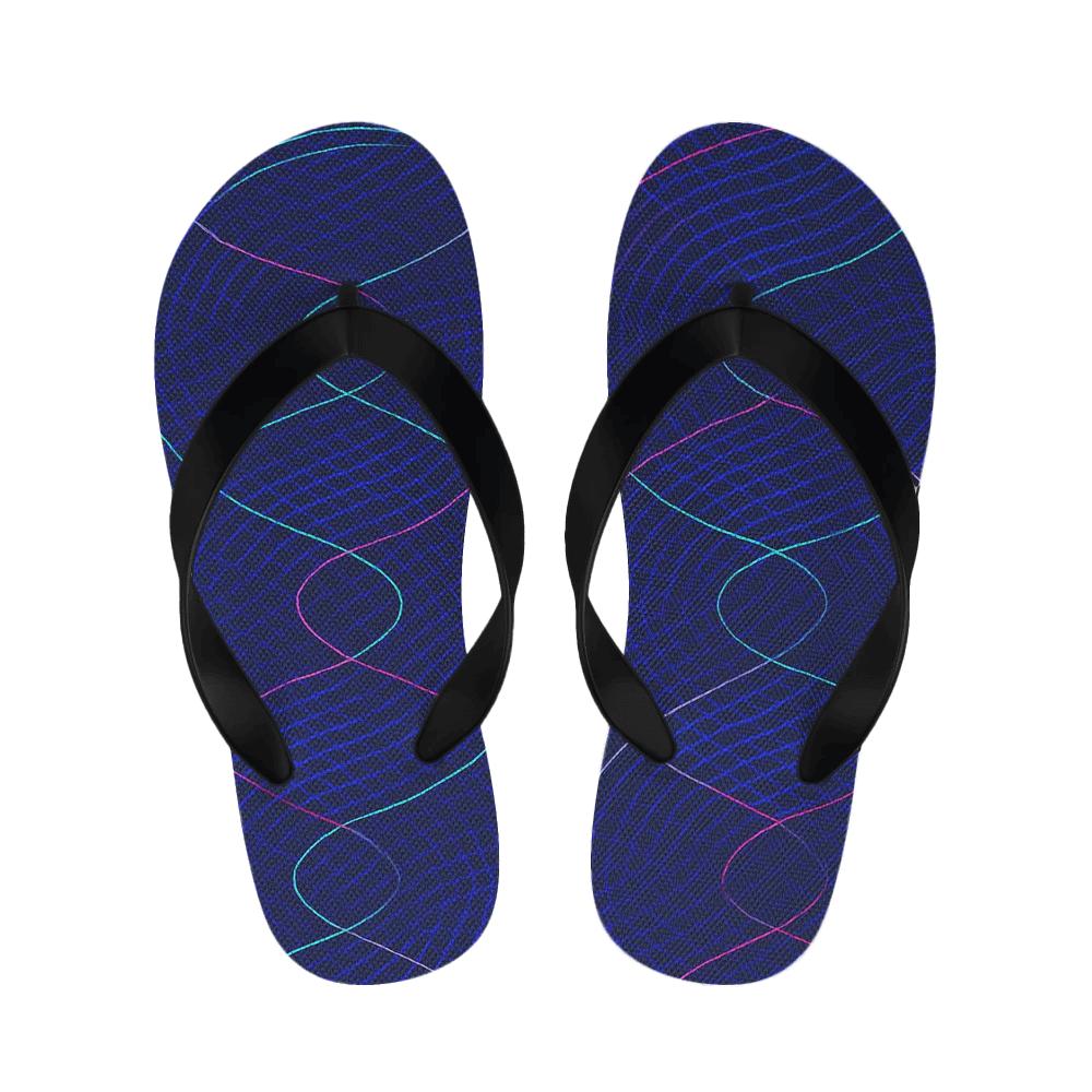 Moire Orbit Weave custom slippers