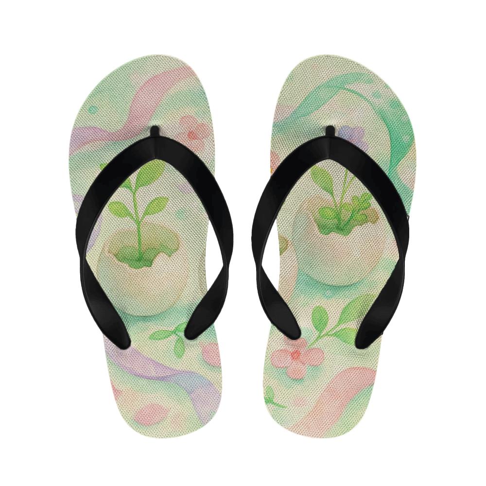 Spring Equinox Eggshell Garden stylish house slippers