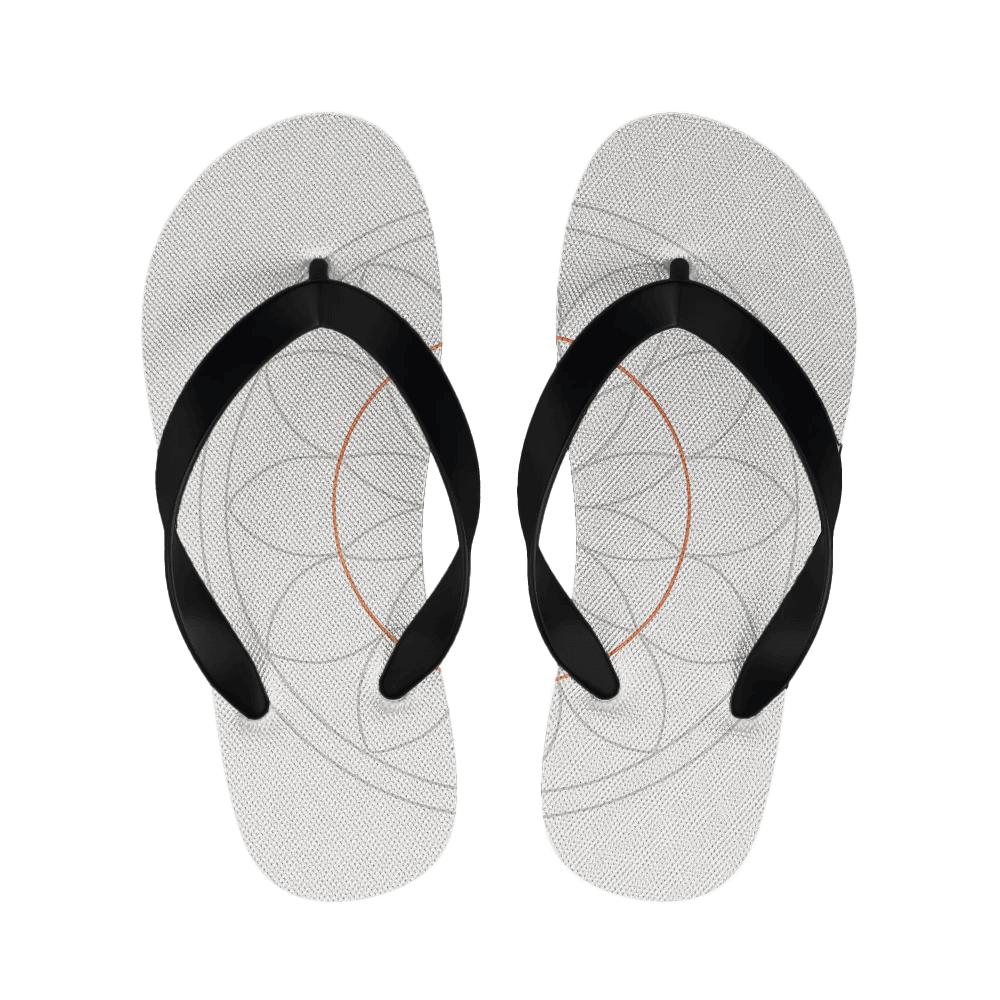 Minimal Orbit Petal Grid trendy casual slippers
