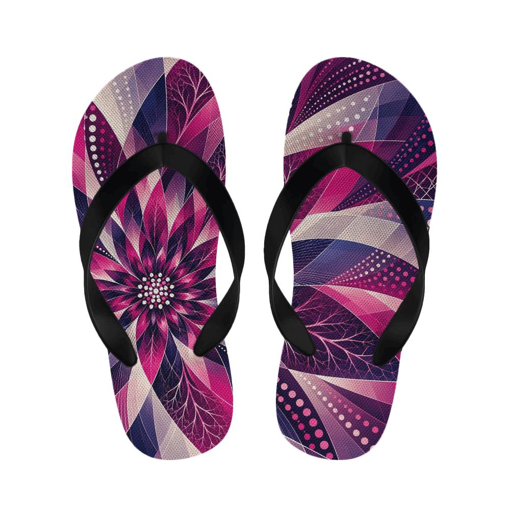Fuchsia Vein Prism Cadence designer logo slippers [AI-0e8a92df-2824d62eef5f]