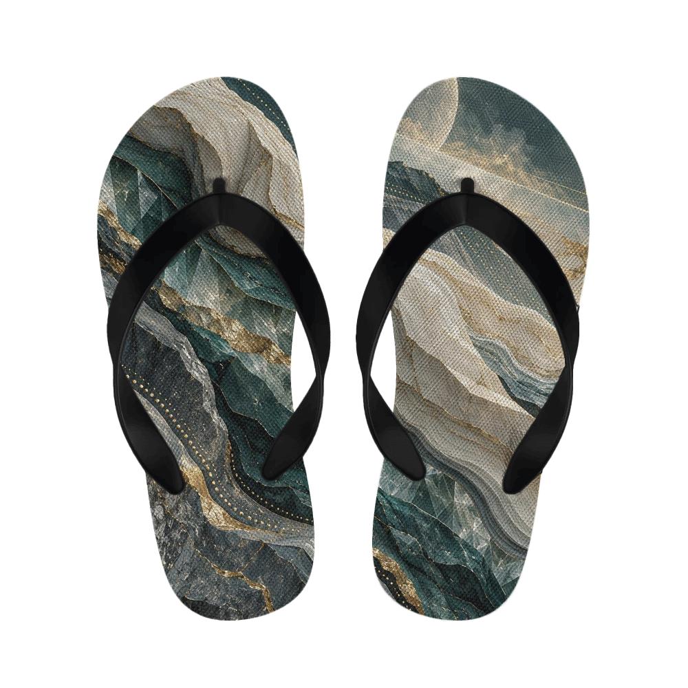 Crystalline Drift Fold Array comfortable indoor slippers [AI-57691e48-7d1f35db36a1]
