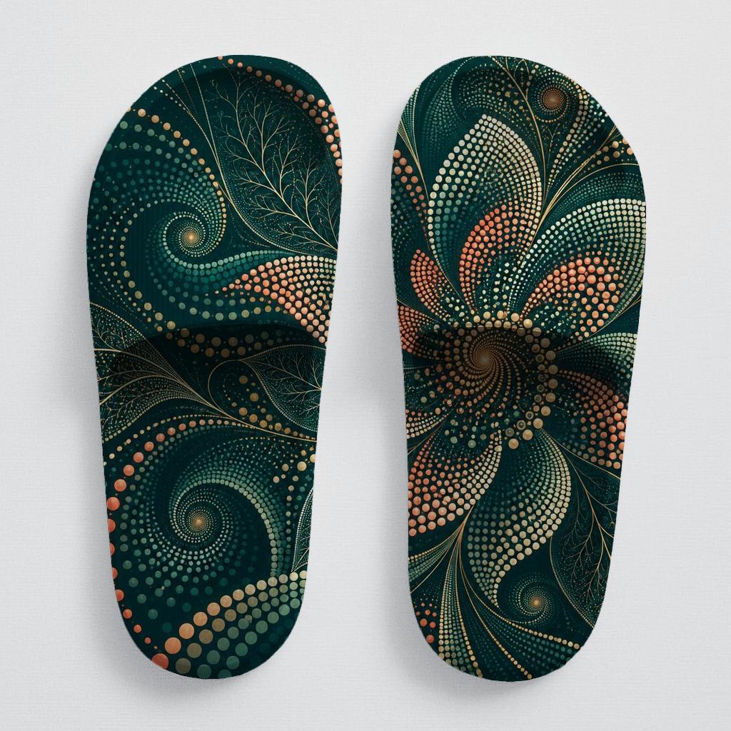 Azalea Pixel Vein Resonance comfortable casual slides [AI-5eb658bd-c61f16984d57]
