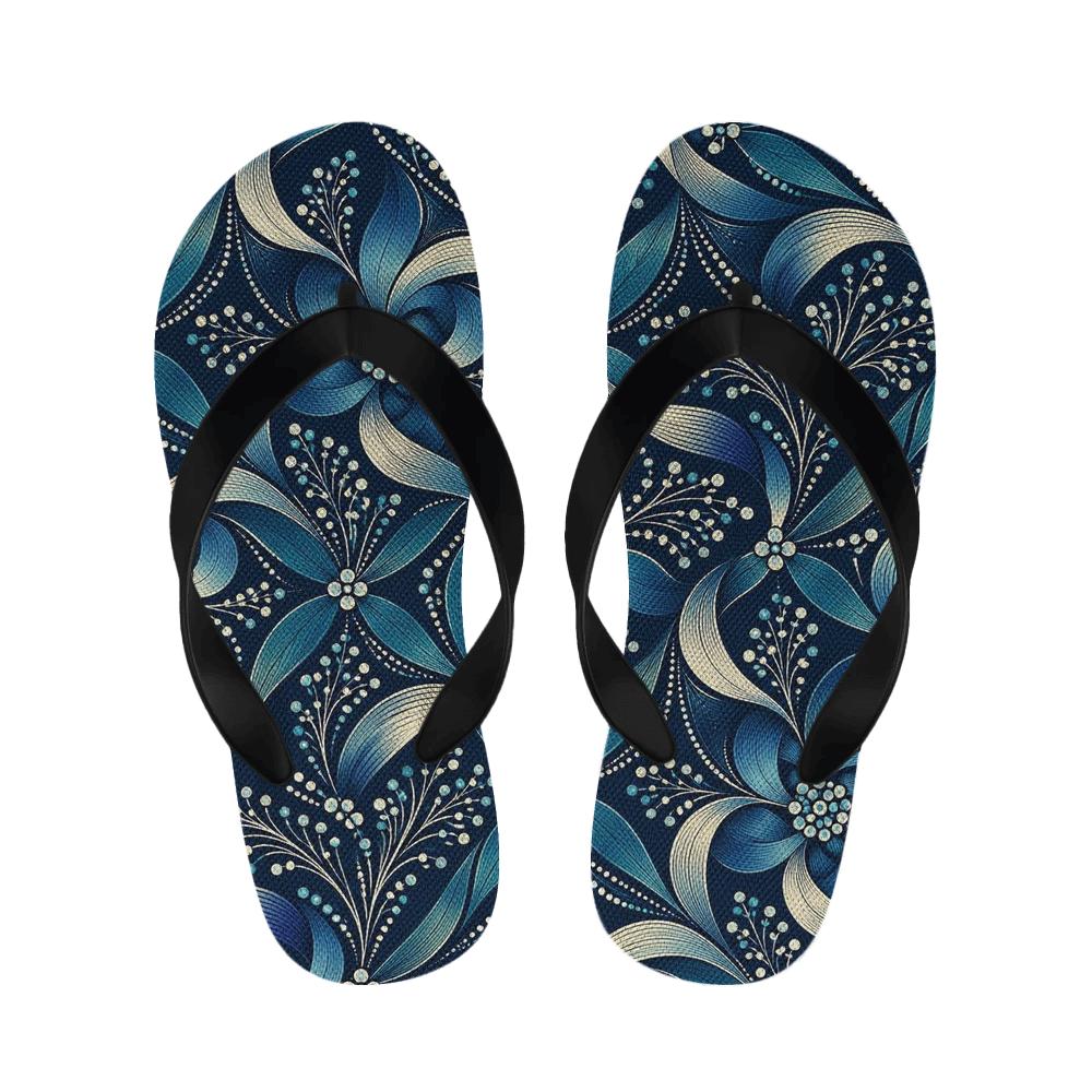 Clematis Ribbon Dot Lattice soft sole slippers [AI-577ca403-dac44ef896ef]