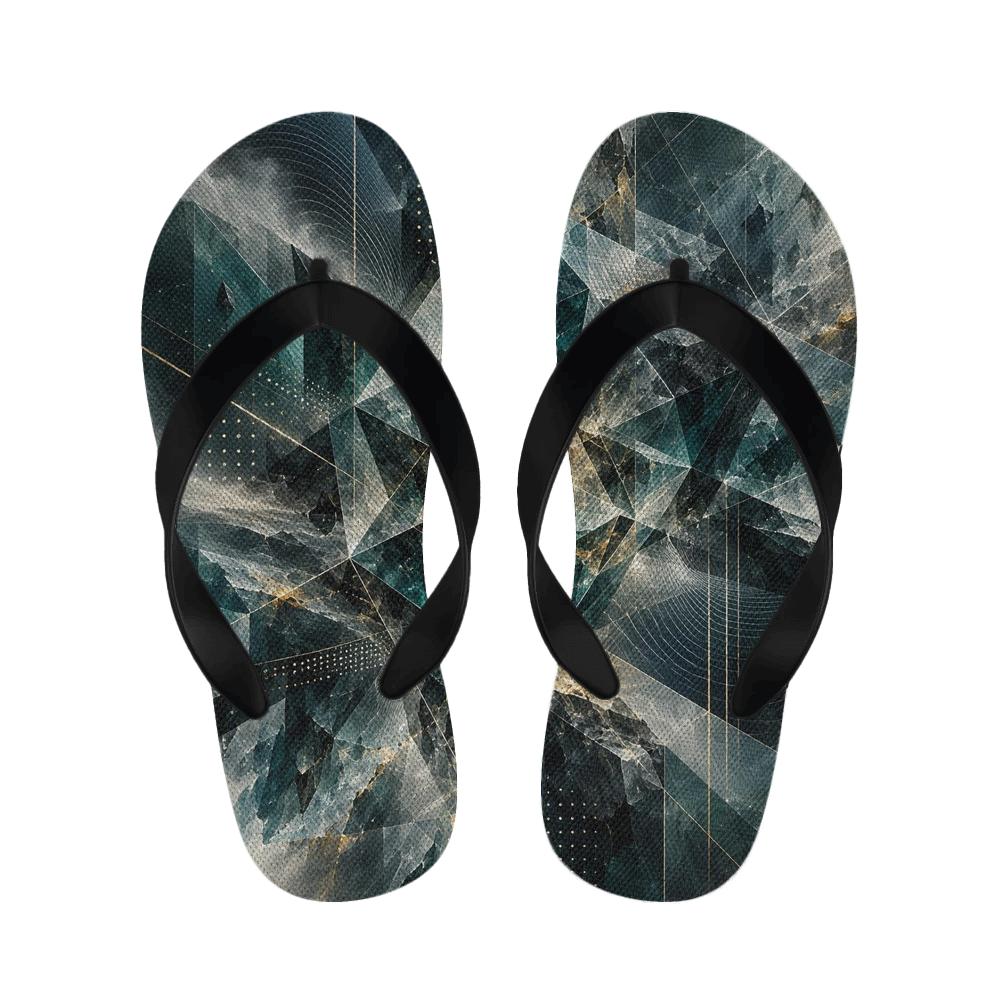 Prism Shear Dotwork soft sole slippers [AI-baeee1a0-402590f0b6a6]