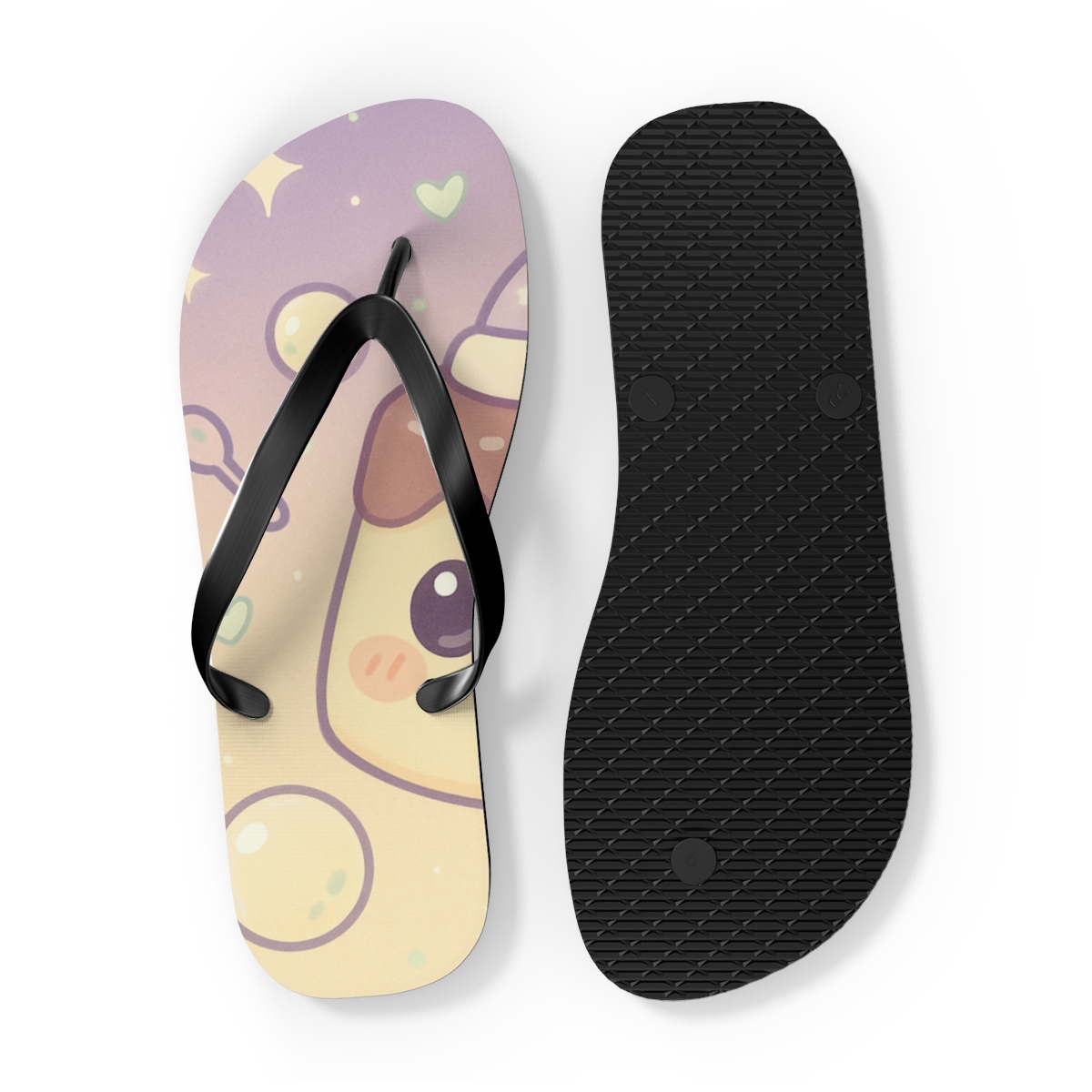Pudding Planet Sleepover stylish summer flip flops
