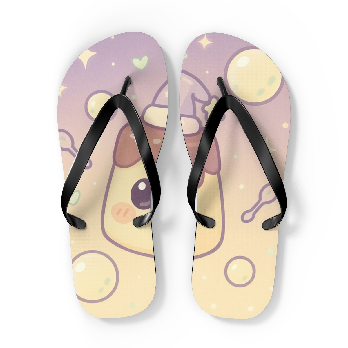 Pudding Planet Sleepover stylish summer flip flops