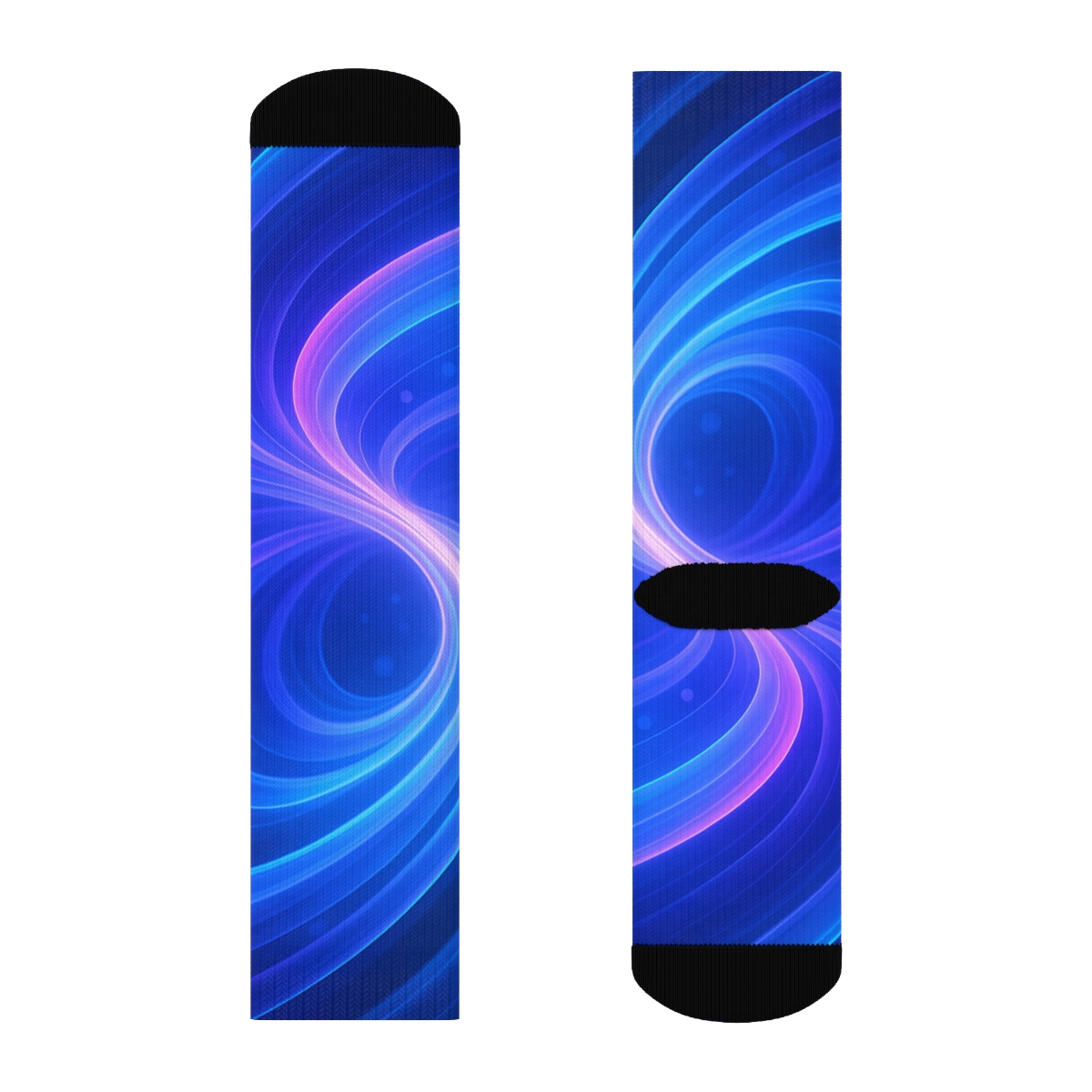 Pulse Trails Of The Electric Jellyfish custom socks