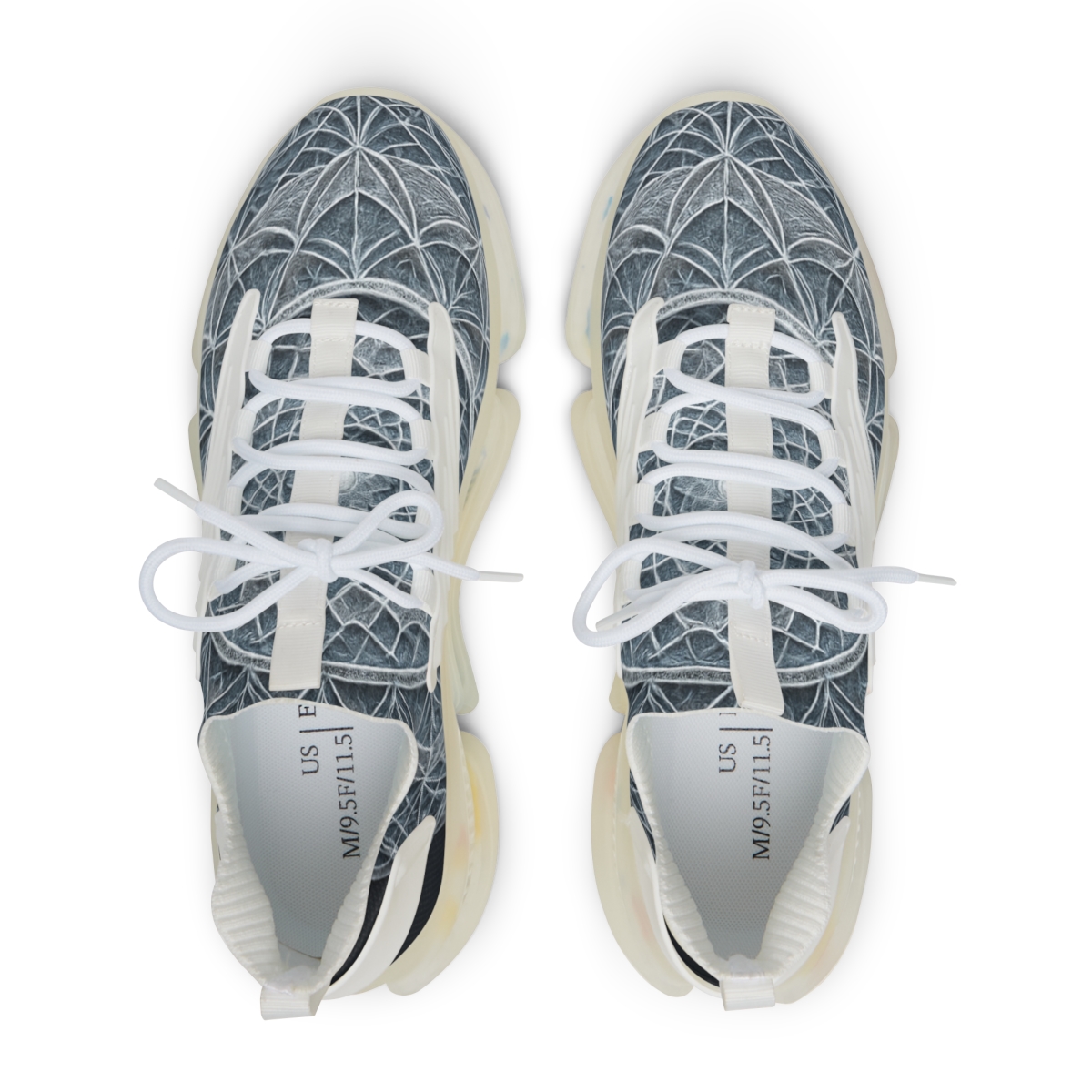 Quartz Lattice Halo Mandala comfortable running sneakers