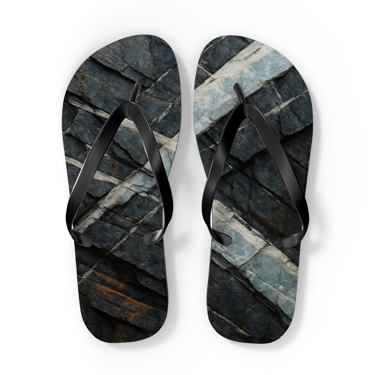 Quartz Vein Cascade comfortable casual flip flops