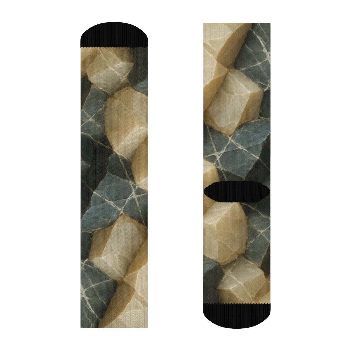 Quartz Vein Tessellation designer logo socks